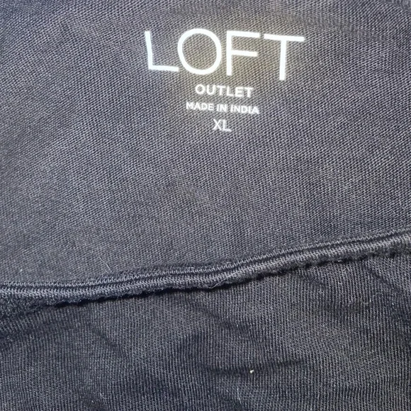Loft Black Scalloped Tank Top *make offers* - Picture 7 of 8